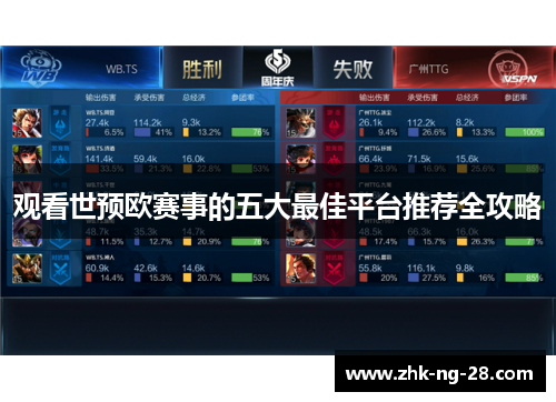 观看世预欧赛事的五大最佳平台推荐全攻略 观看世预欧赛事的五大最佳平台推荐全攻略